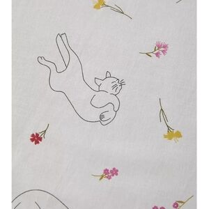 Urban Outfitters Cat Print White Comforter